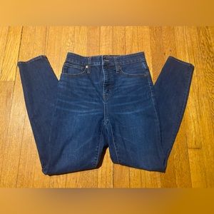 Madewell women’s high rise denim skinny jeans